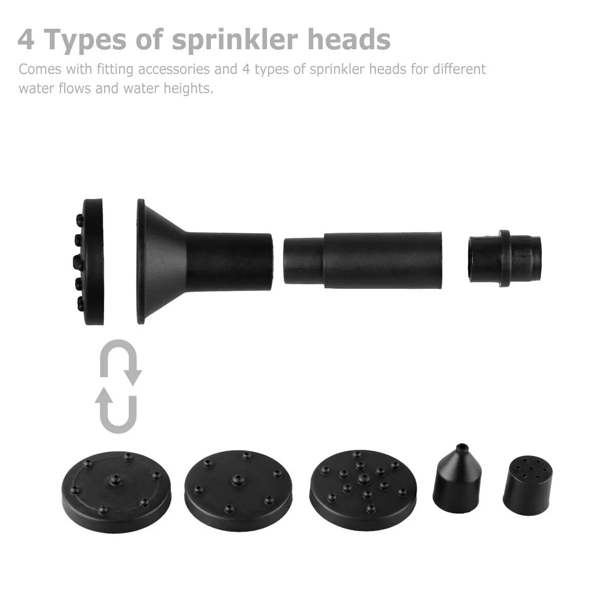 Solar Fountain for Bird Bath 6 Nozzles Floating Water Pump Attract Hummingbirds