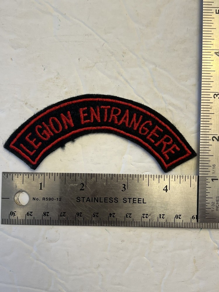 French Foreign Legion Patch Legion Entrangere Unit Patch Tab Sew On Black Red