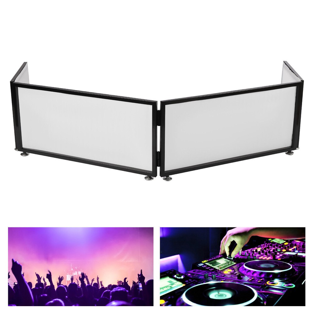 Portable Event Facade 4 Sections Tabletop DJ Booth Foldable Cover Screen] US