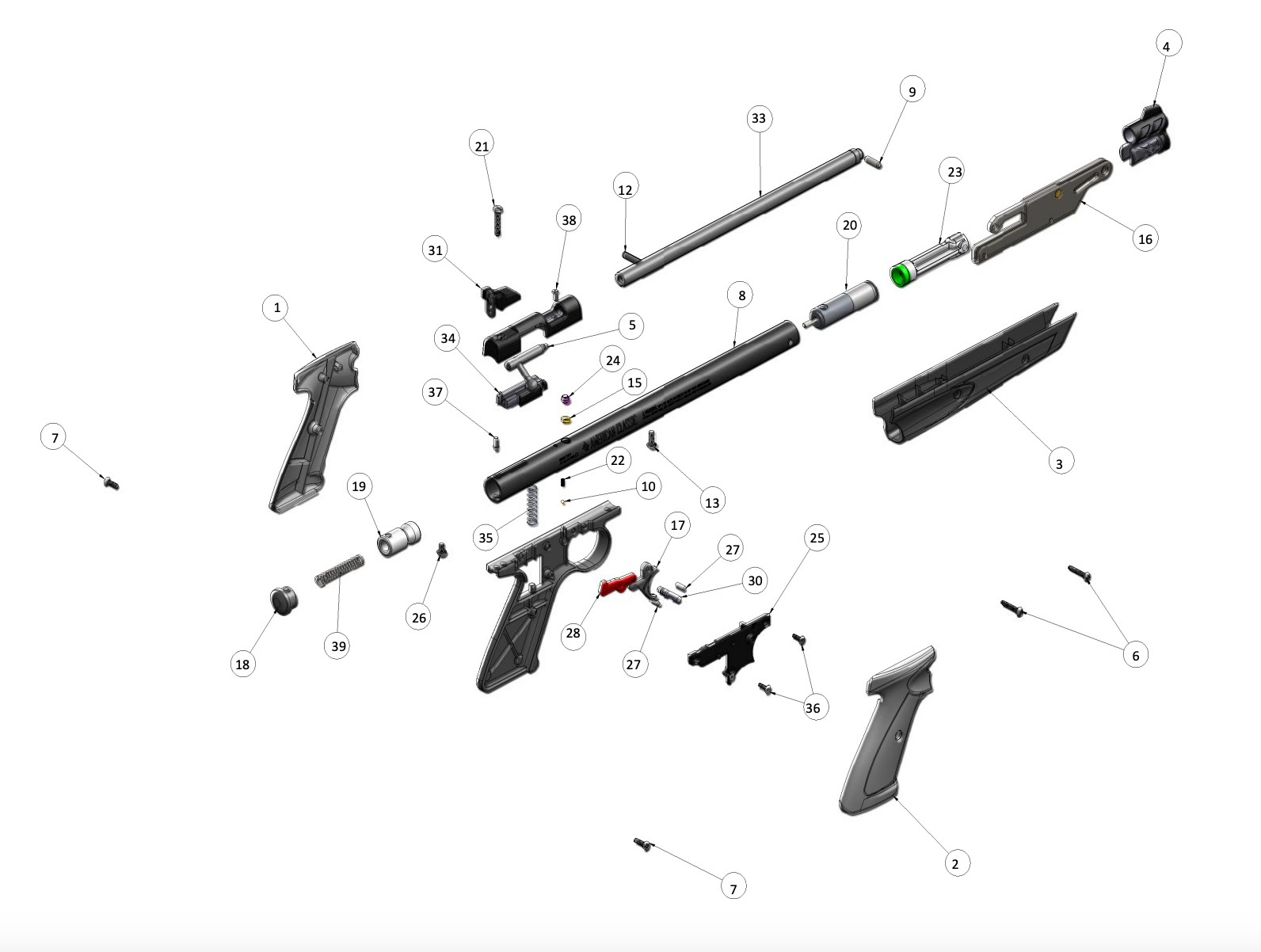 2 sets of Crosman 1322 1377 O-ring Seal Kits - Valve & Bolt Seals