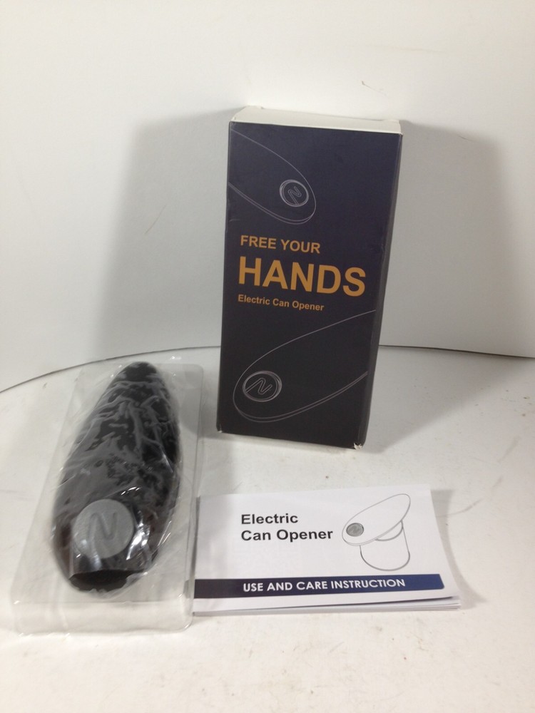 Electric Automatic Can Opener Hands Free Black KitchenwareUS NIB