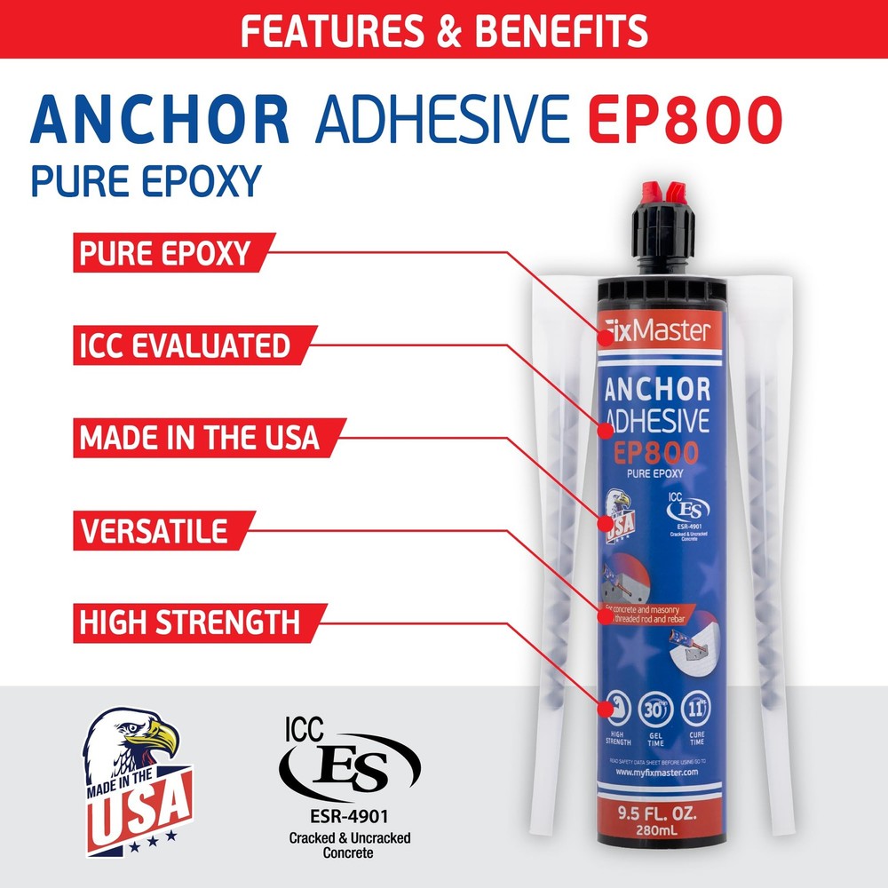 FixMaster Multi Purpose 2Part Pure Epoxy 9.5oz Highest Rated Strength for An...