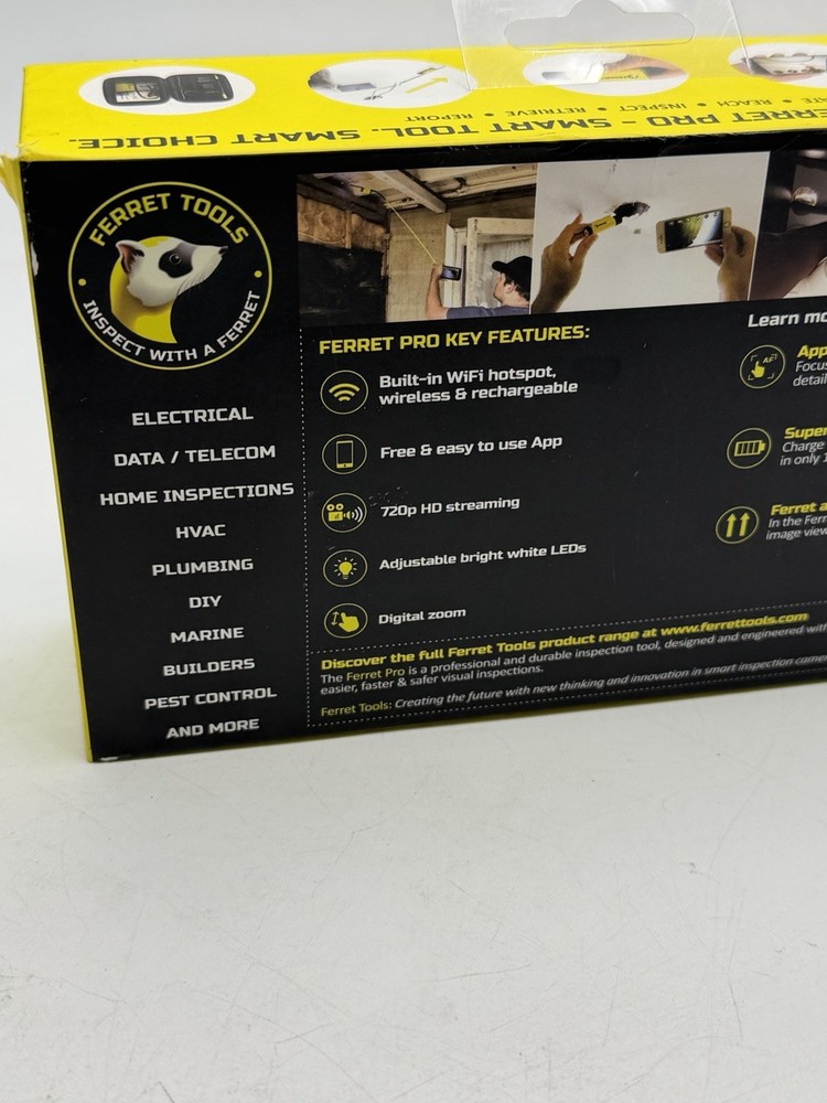 Ferret Pro Wireless Inspection Camera & Cable Pulling Tool - Multipurpose