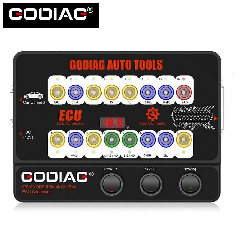 GODIAG GT100 ECU Connector OBDII Protocol Communication Detection Test Plug Tool