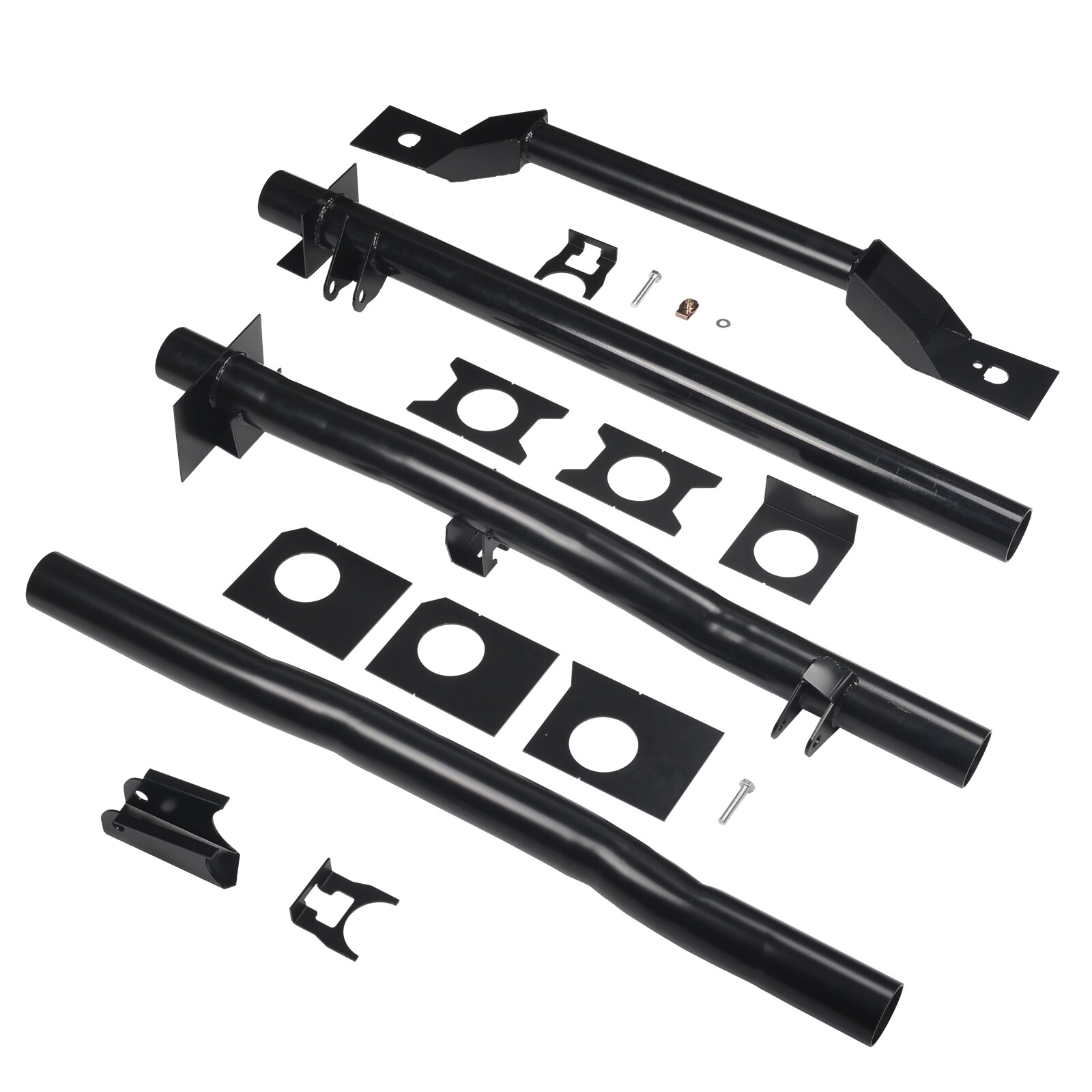 For 99-06 Chevy GMC 4PCS Front+Rear Tank Support & Rear Shock Mount Crossmember