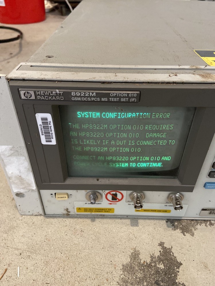 HP 8922M (Opt 10) GSM/DCS/PCS MS Test Set (IF) UNTESTED