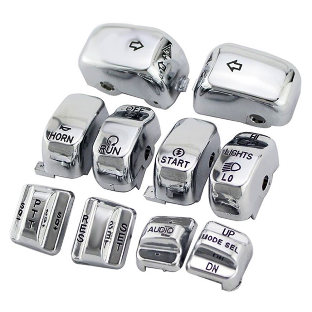 10X Handlebar Control Switch Caps For Harley Touring Electra Street Road Glide