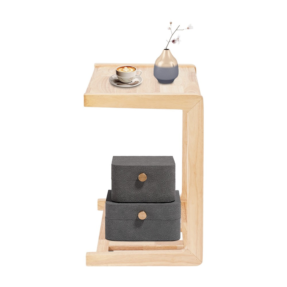 C-shaped End Table Small Side Table Movable End Table