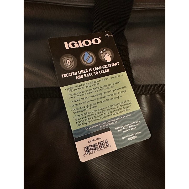 Igloo Marine Elite Tote - Black / Grey