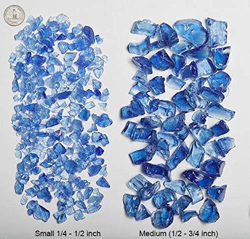 RUBY RED 1/2 - 3/4" Fire Glass Fireplace & Fire Pit Fireglass Glass Crystals