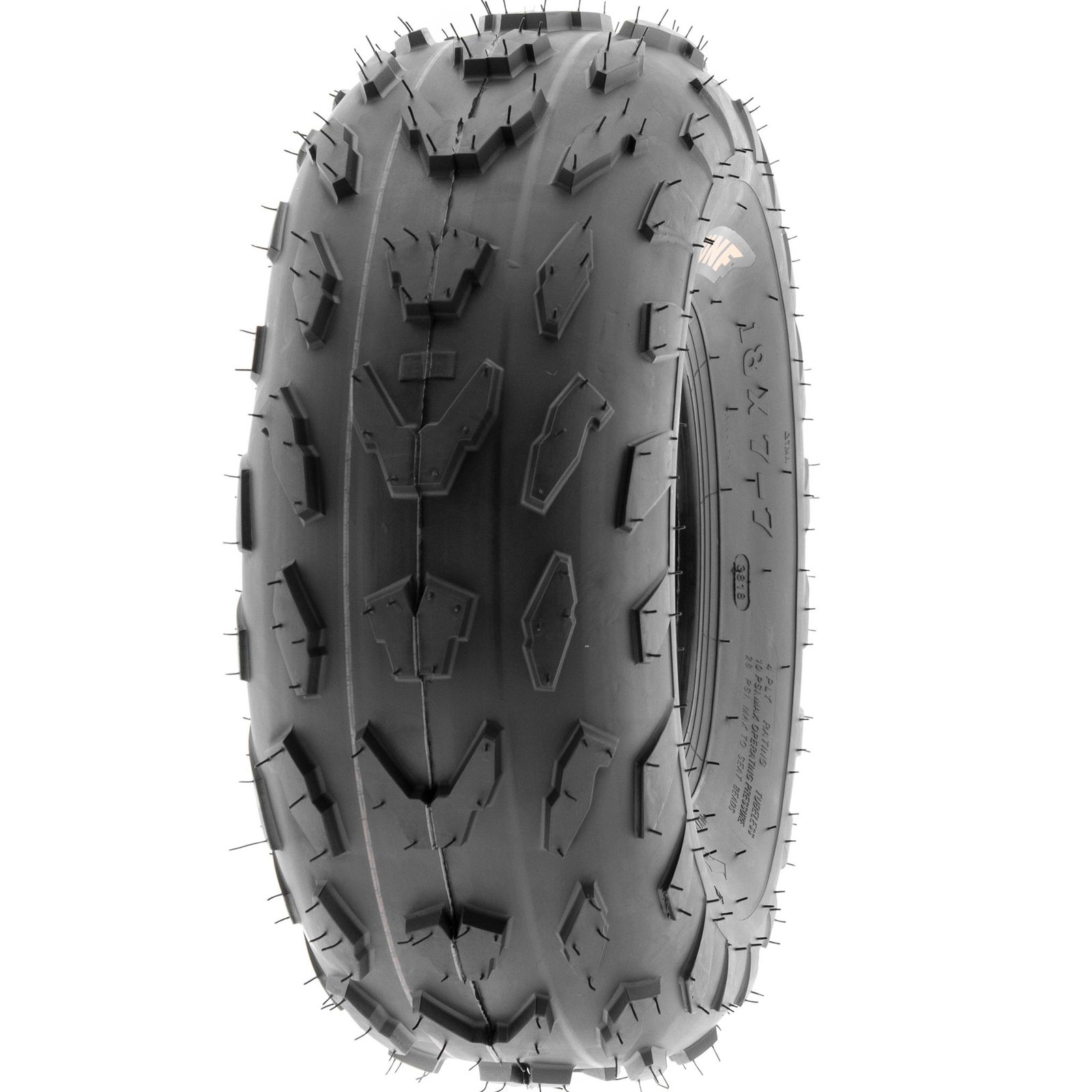 Pair of 2, 18x7-7 18x7x7 Quad ATV All Terrain AT 4 Ply Tires A007 by SunF