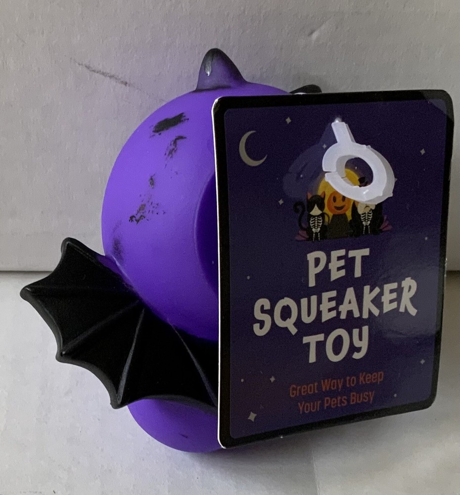 Pet Squeaker Toy Bat