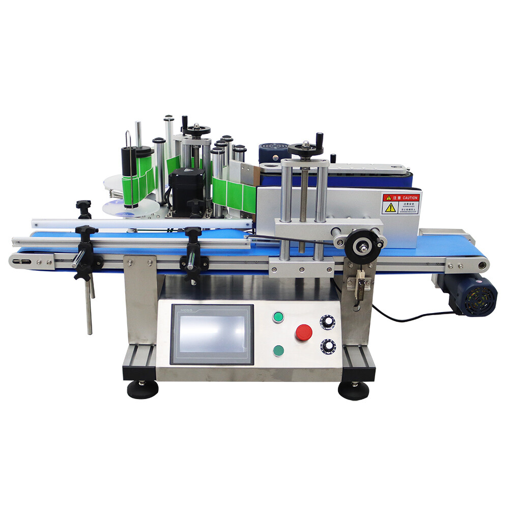 TECHTONGDA Automatic Desktop Conveyor Round Bottle High Speed Labeling Machine