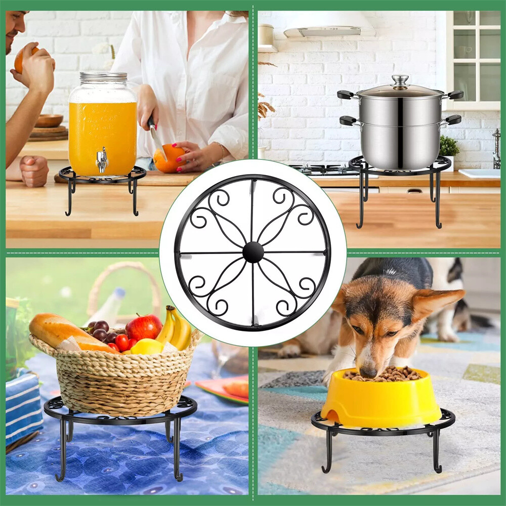 5 Pack Metal Plant Stand Heavy Duty Flower Pot Stands For Outdoor Indoor Plants