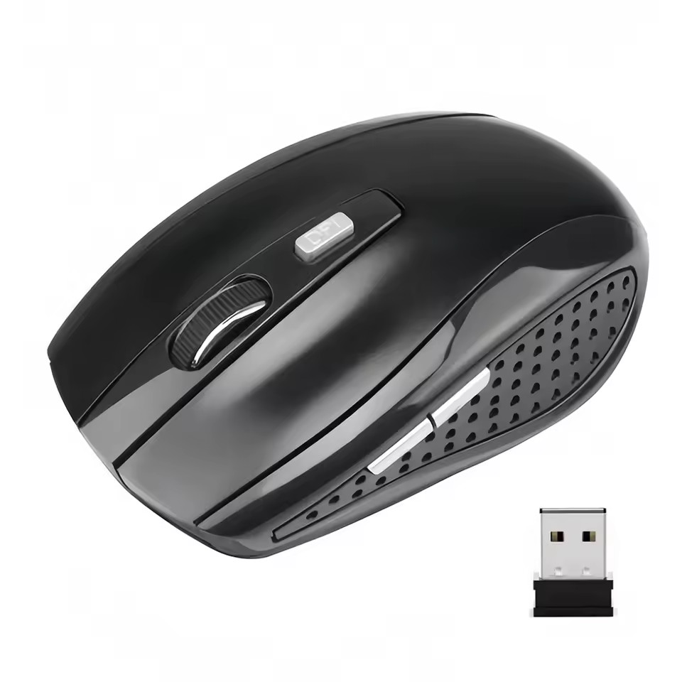 2.4GHz USB Wireless Optical Mouse Mice for Apple Mac Macbook Pro Air PC black