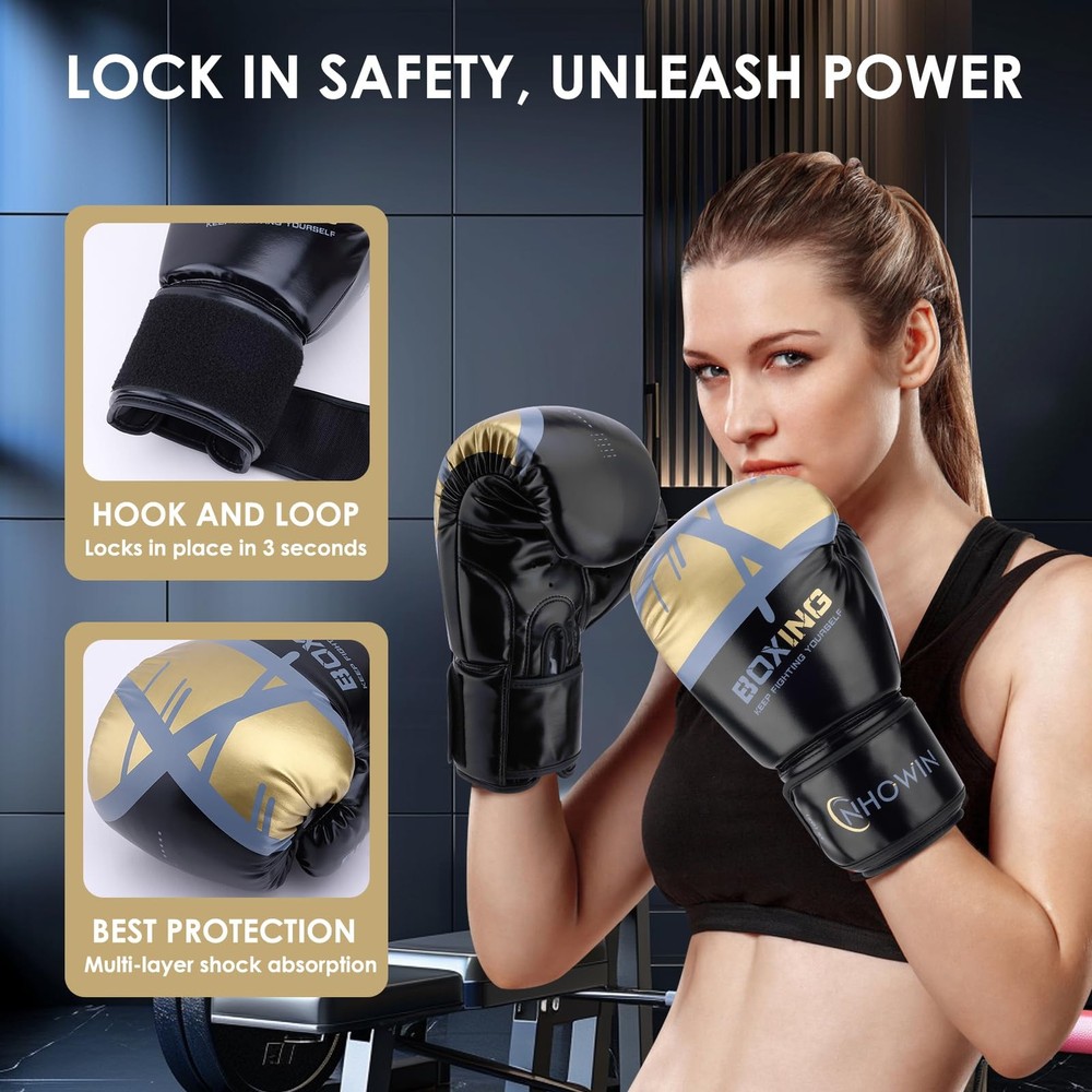 12oz 16oz Boxing Gloves with Wraps Heavy Bag Training