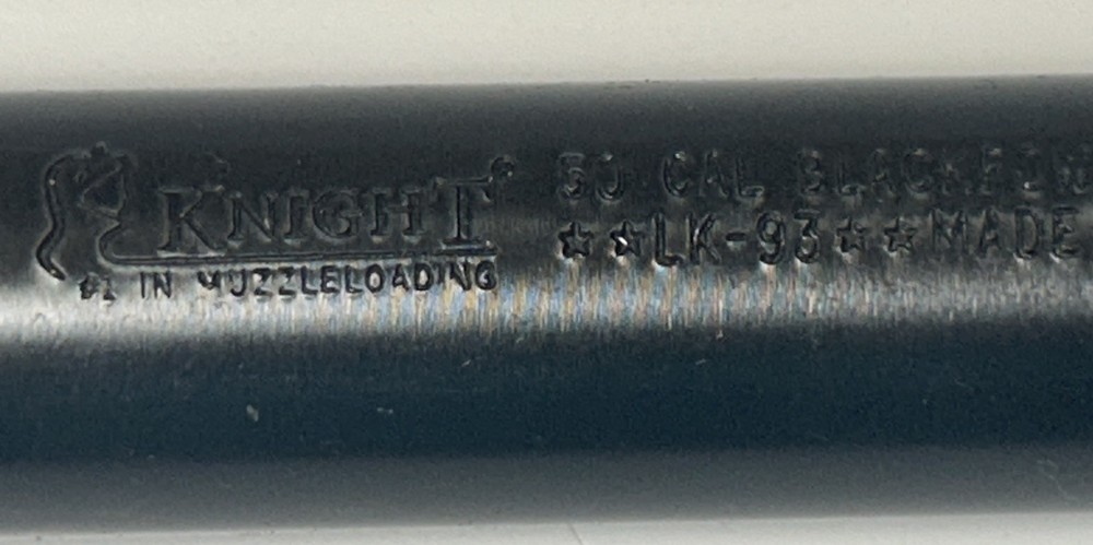 Knight LK93 LK-93 Inline Muzzleloader 22” Barrel With No Breech Plug