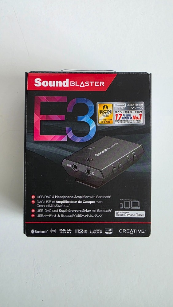 Creative Sound Blaster E3 USB DAC & Headphone Amplifier With Bluetooth SB1610