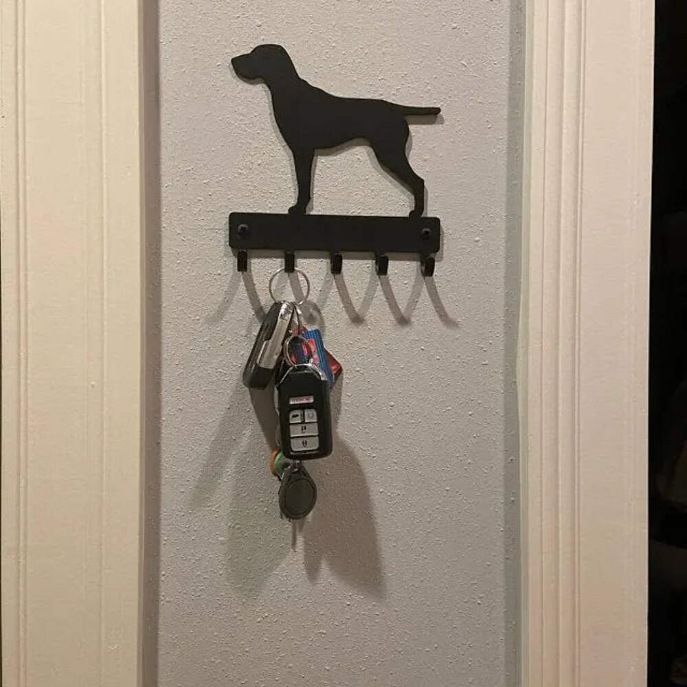 German Shorthaired Pointer Dog GSP Point Leash Hanger Key Rack Holder