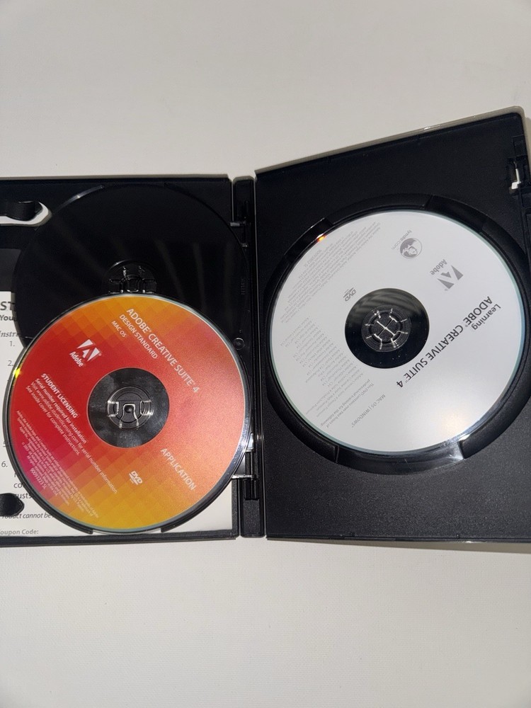 Adobe Creative Suite 4 Design Standard Mac Student Version w/ Discs & Manual