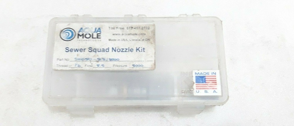 Aqua Mole Sewer Squad Nozzle Kit 5000 PSI