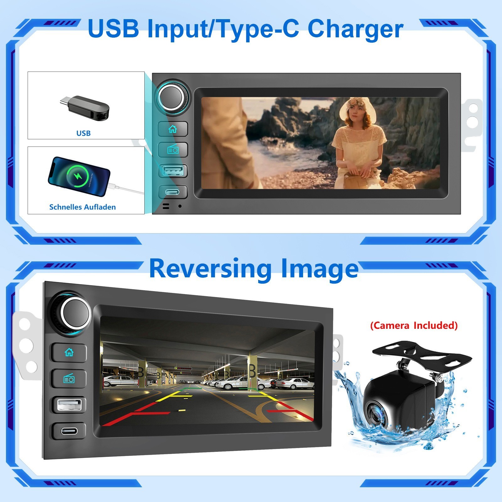 For GMC Chevy Tahoe Yukon Suburban 1995-2002 Apple Carplay Car Stereo Radio GPS