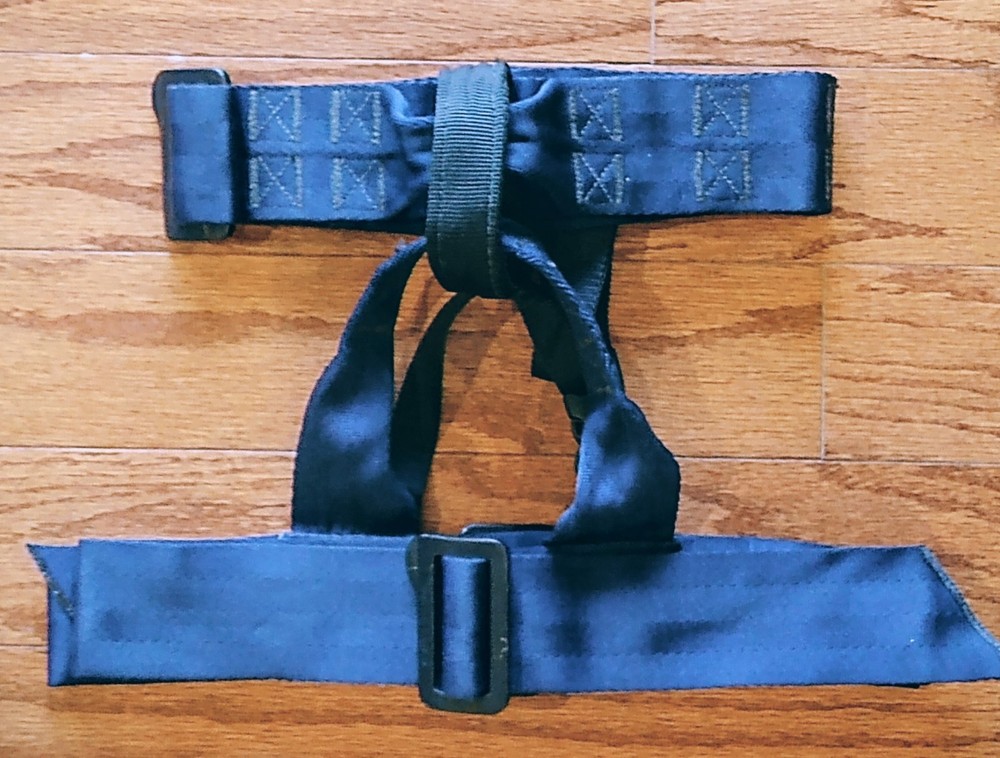ABC Advanced Base Camp Rappelling Guide Harness Adjustable One Size Blue