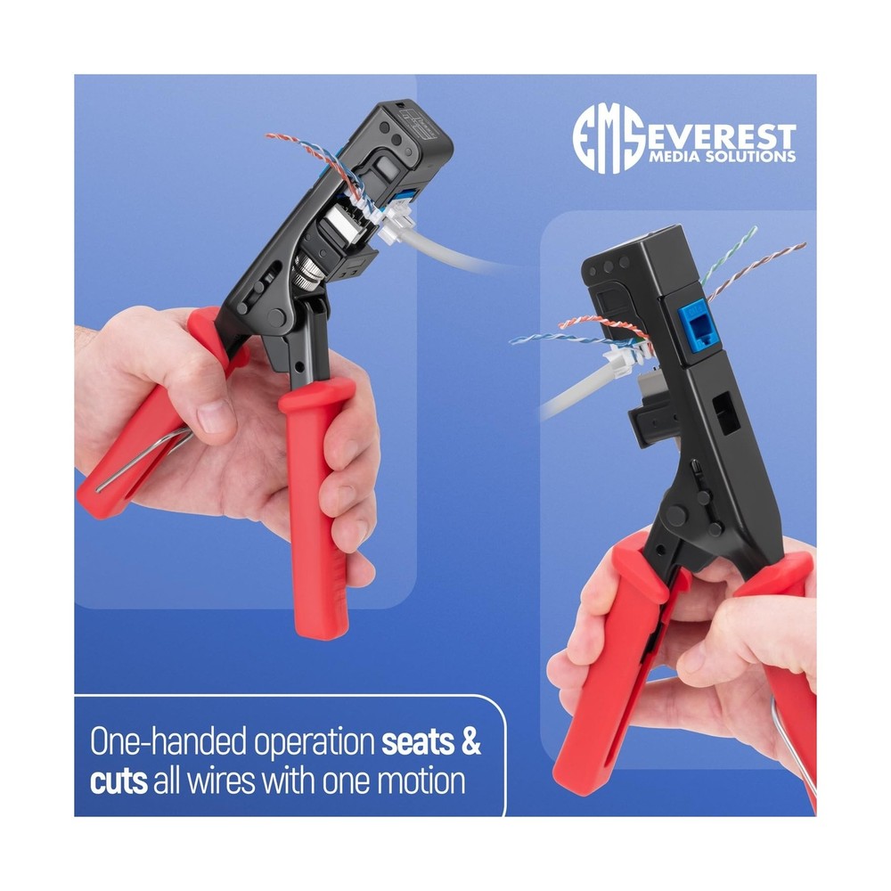 Bundle – 3 Items: 45Term - 45° Angled Speed Termination Tool + Replac
