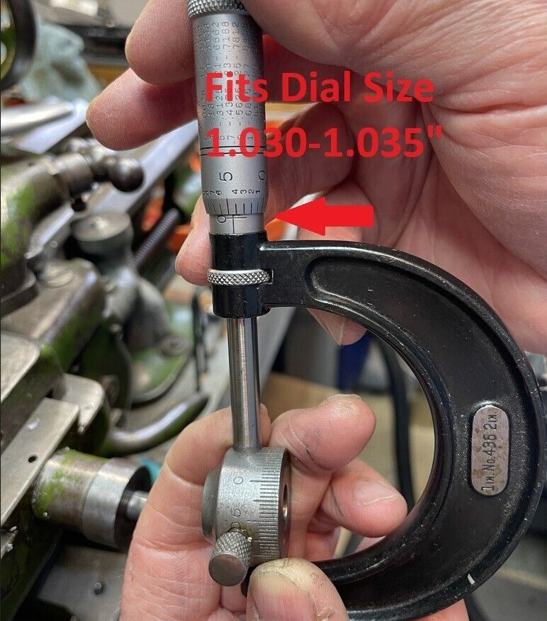 South Bend 9/10K lathe Cross Feed large 3" dial, easy read (Fits over 1.03 dial)