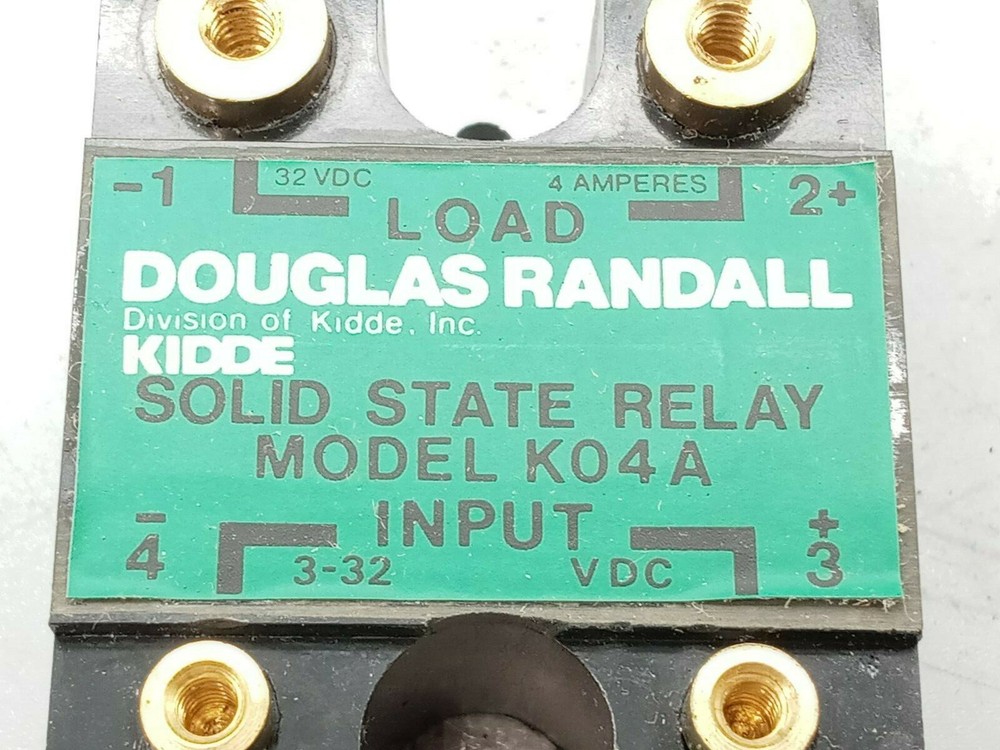 1 NOS DOUGLAS RANDALL SOLID STATE RELAY K04A INPUT 3-32 VDC LOAD - 32 VDC 4A