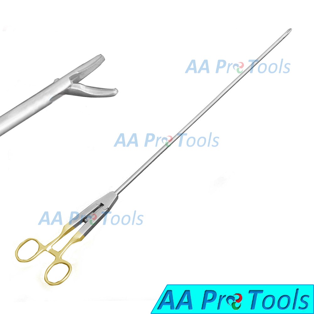 T/C Needle Holder O Type Forceps Laparoscopy Laparoscopic Curved Tip LP-034