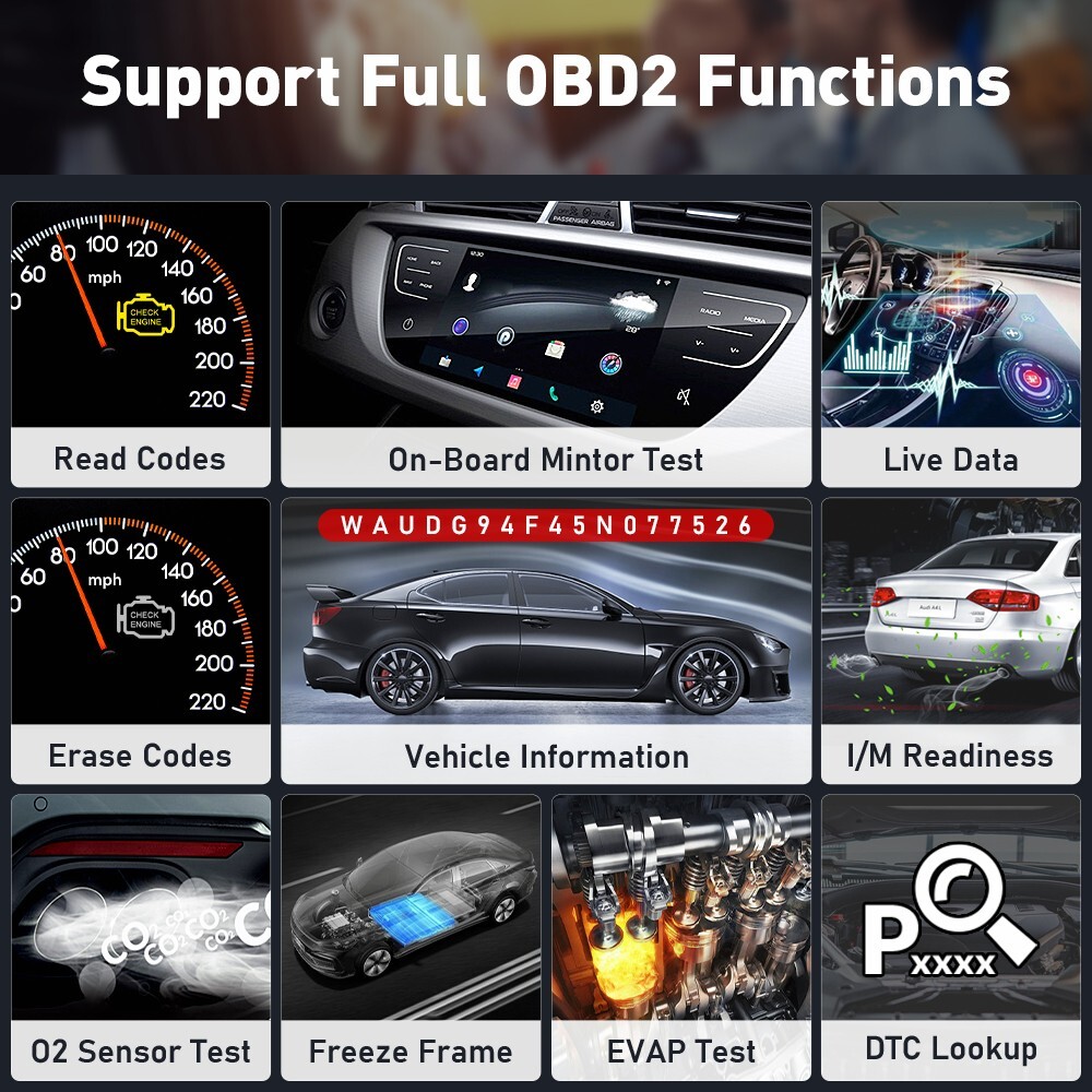 KINGBOLEN Ediag Plus OBD2 Scanner Car Diagnostic Tool IMMO Coding as Thinkdiag 2