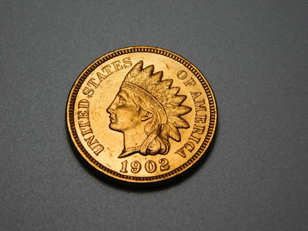 US COIN 1902 INDIAN HEAD PENNY CENT