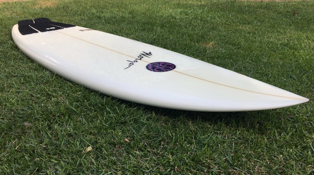 White HIC Morgan Super V Short Surfboard 