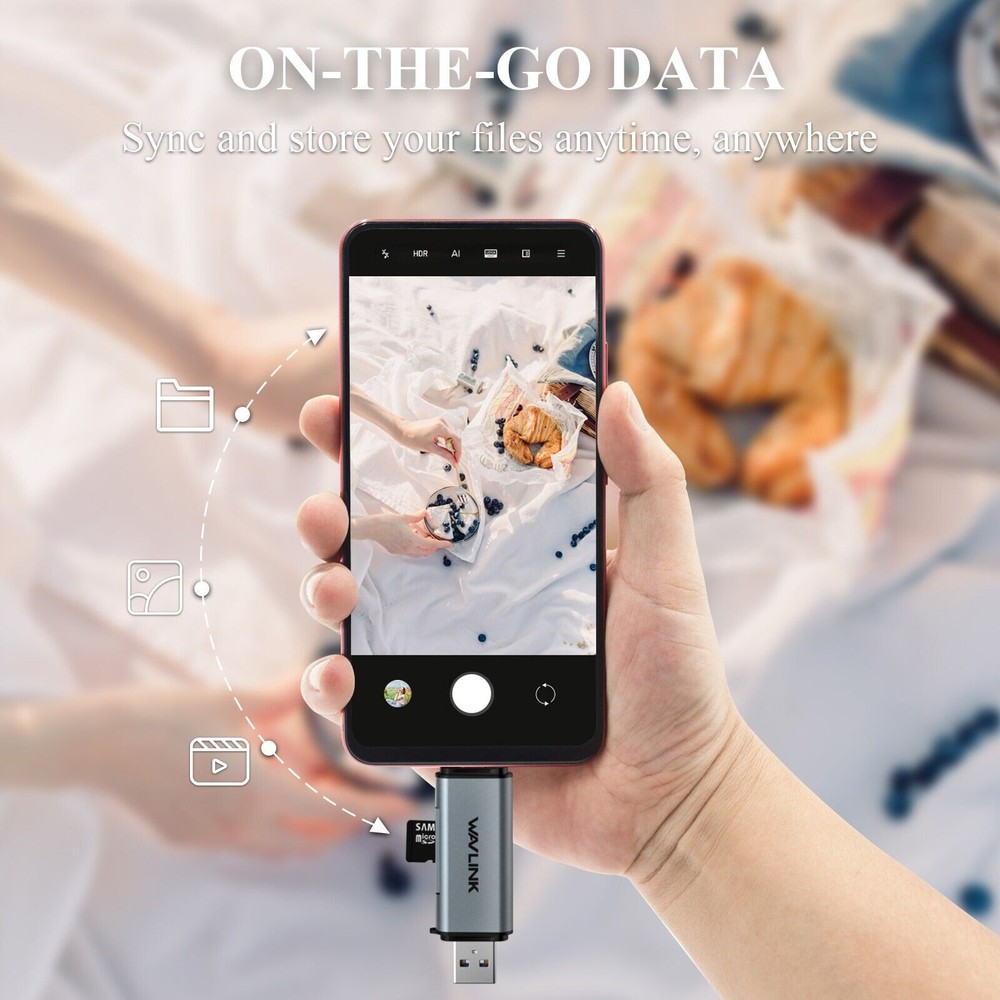 USB-C USB-A Card Reader Writer Memory OTG Adapter For SD SDXC SDHC MMC TF Micro