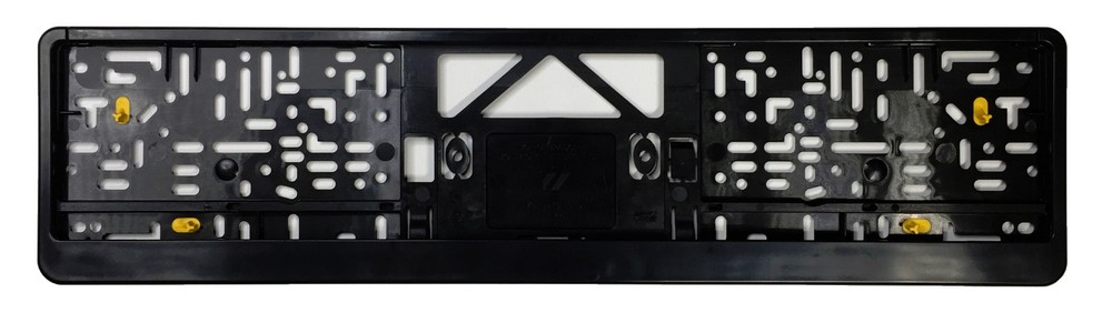 Premium German License Plate Frame - Evolution 3 - Black
