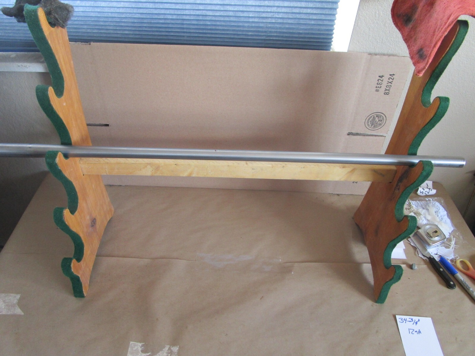 SHOTGUN 12GA smooth bore barrel blank 34.75 inches long swaged at muzzle