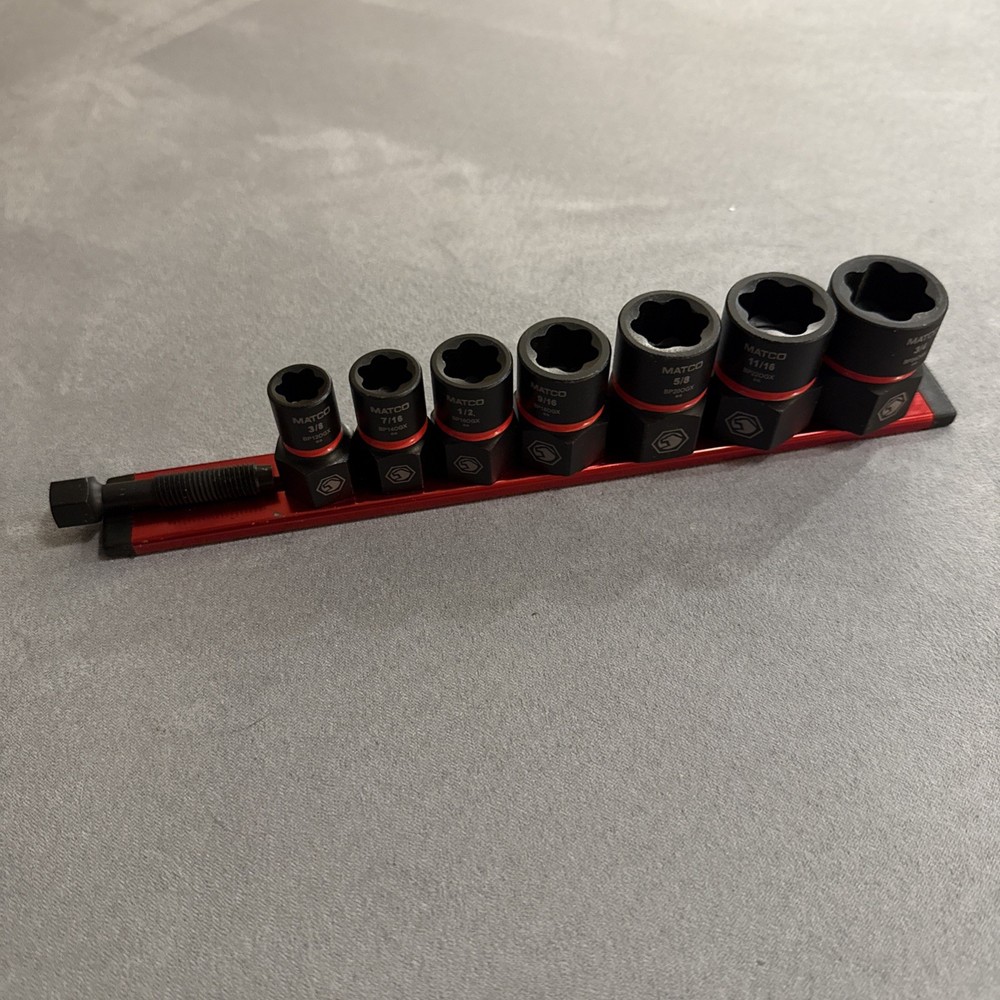 Matco Tools 8pc 3/8” Drive Socket Extractor Set - SBP80GX