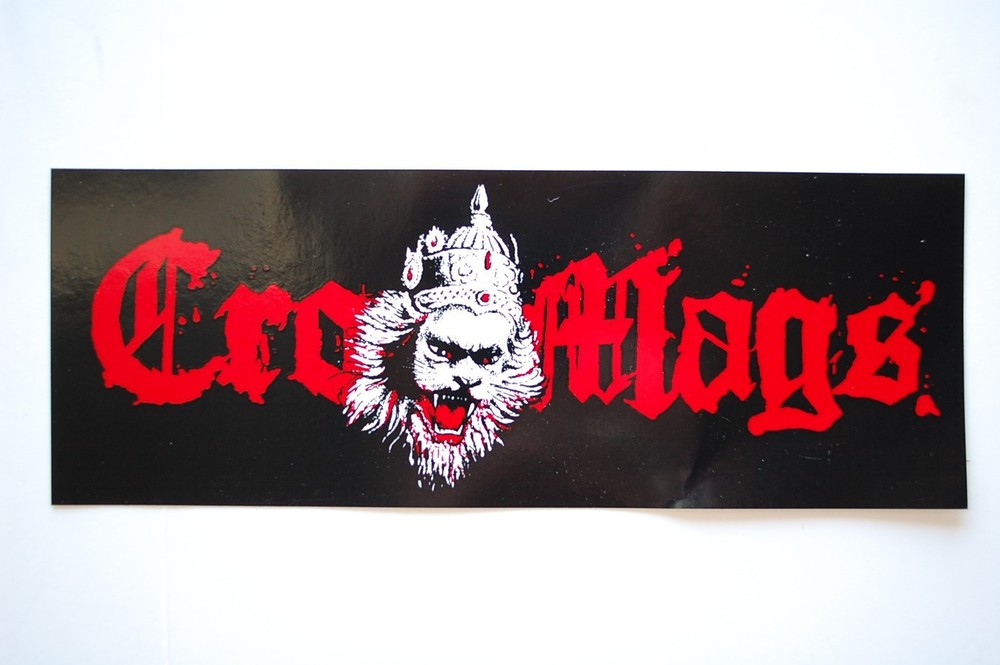 Cro Mags Sticker Vinyl Decal 8" X 3" Punk Rock Metal  (468)