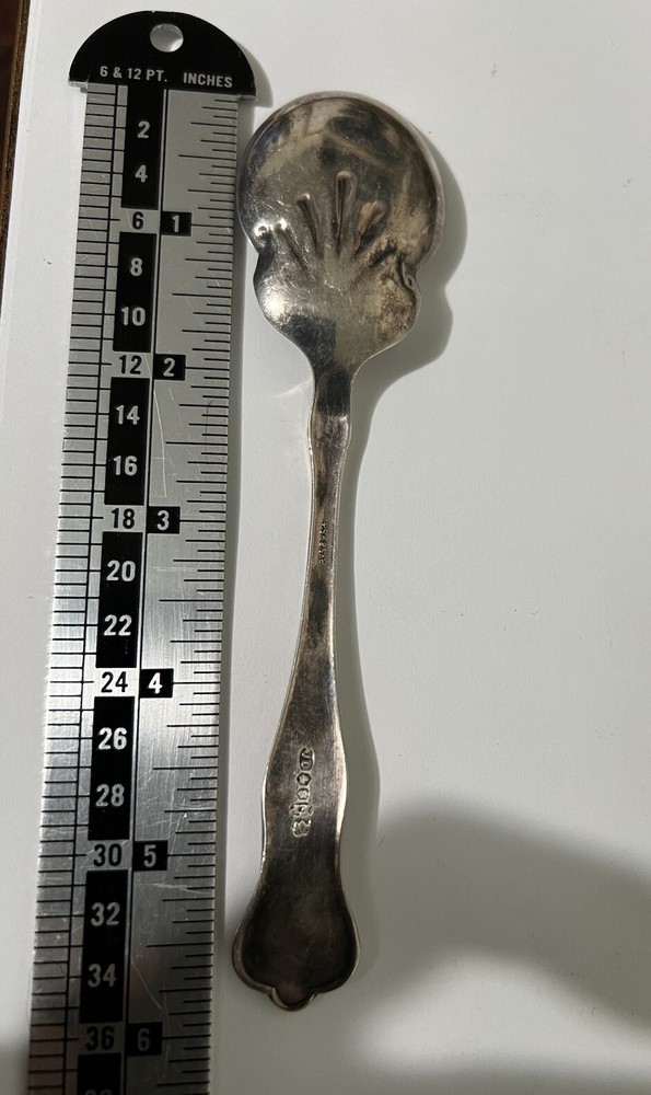 Sea Shell Shaped Old Silver Spoon