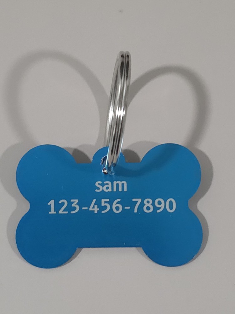 Bone Dog Tags Laser Engraved ID Tags