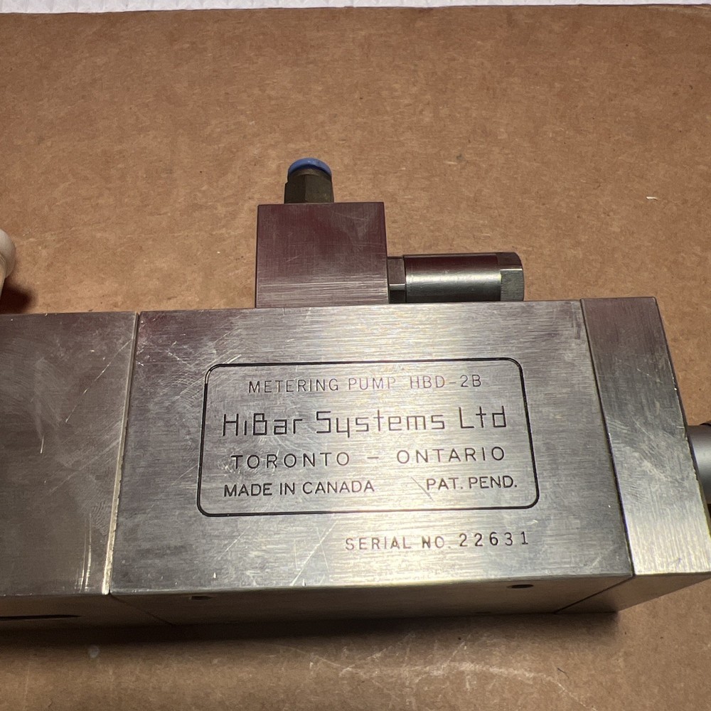Hibar Systems Ltd HBD-2B Precision Metering Pump