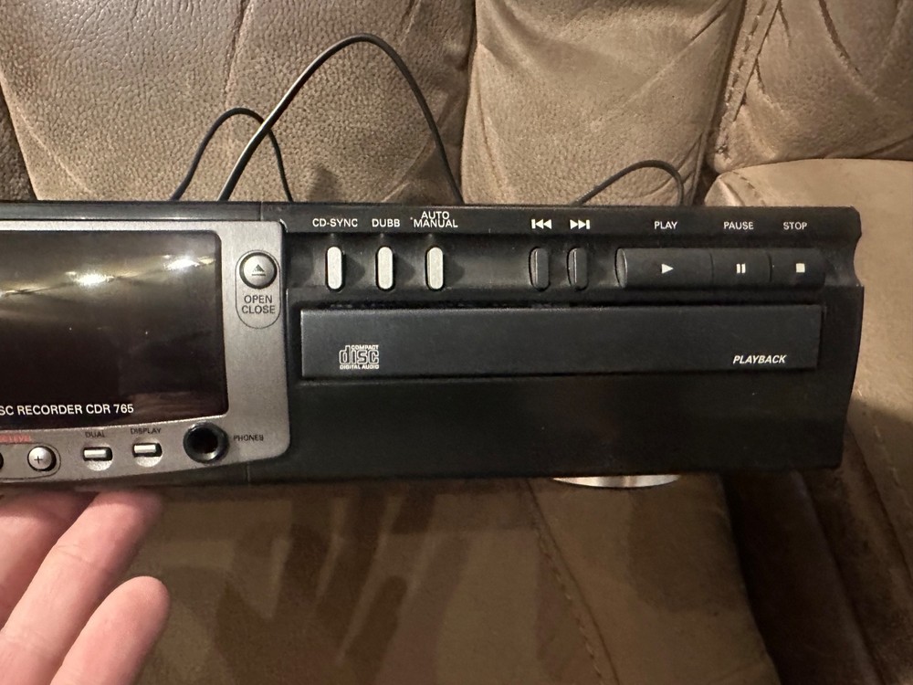 Philips CDR 765/17 Audio Compact Disc Recorder / No Remote. TESTED WORKING.