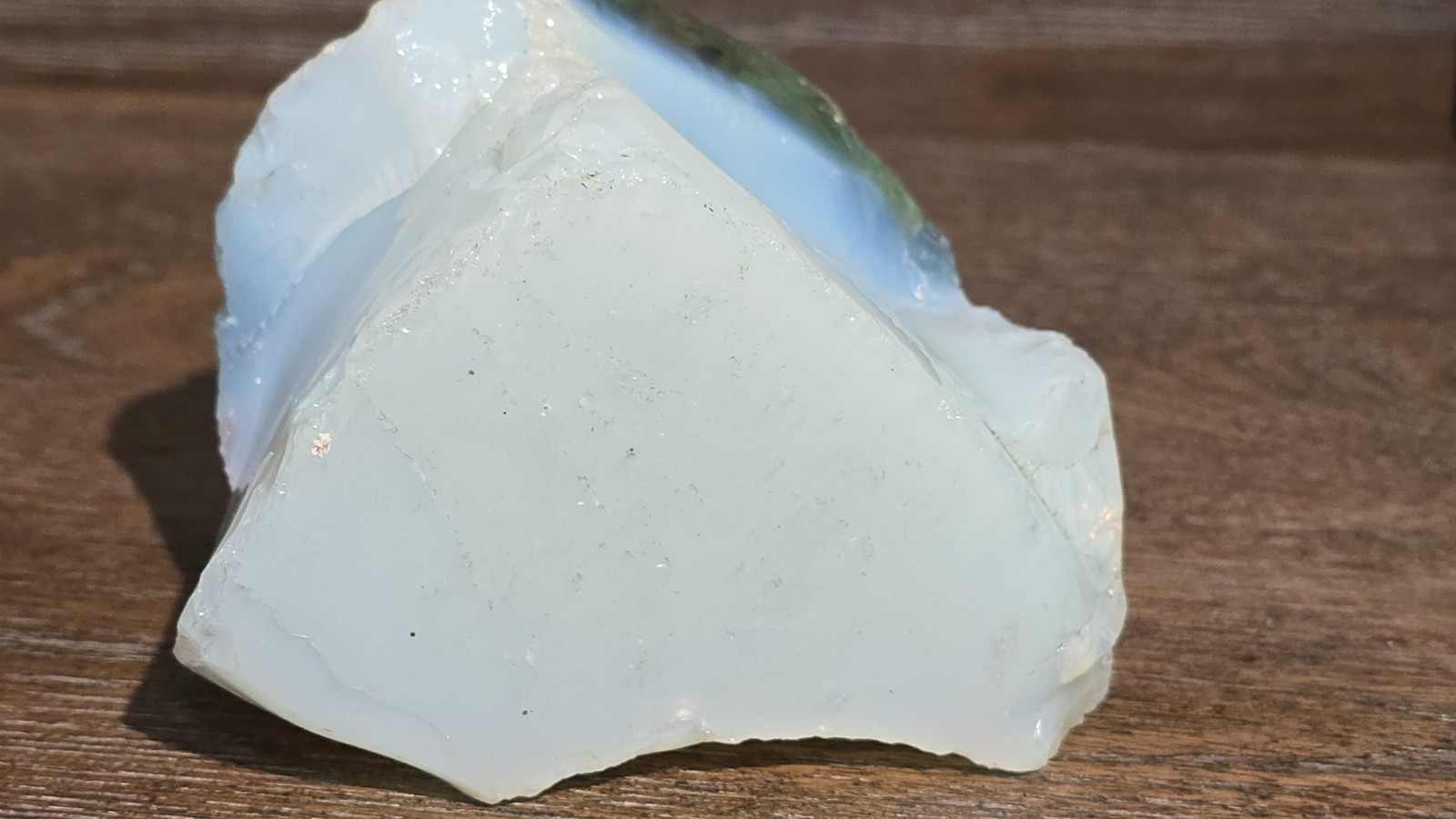 Aqua & Opalite Layered Slag Glass Rock Chunk 27oz 4 inches Landscape Aquarium