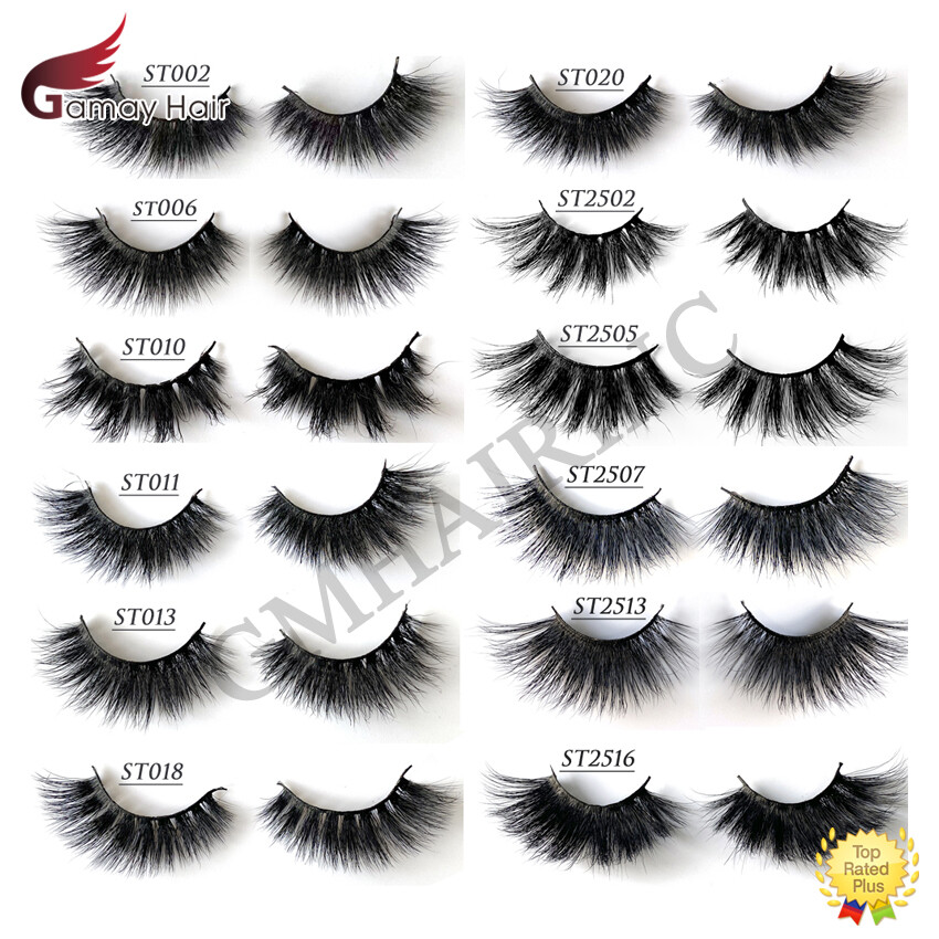 US 3D Real Mink Lashes Thick Fluffy Wispy Dramatic Look False Eye Lashes 1 Pair