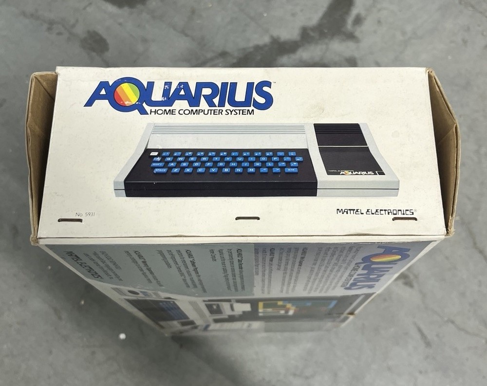 Aquarius Computer System Mattel 1983 #5931 UNTESTED Box Inserts Manual + MORE