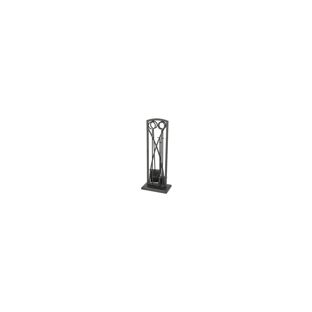 Panacea Products 15093 5-Pc. Fireplace Tool Set, Gothic Black - Quantity 1