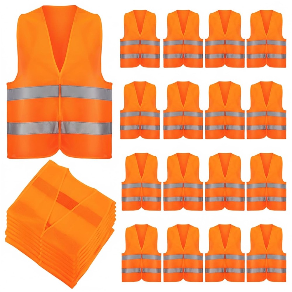 High Visibility Safety Vest Reflective Mesh Breathable Construction Work