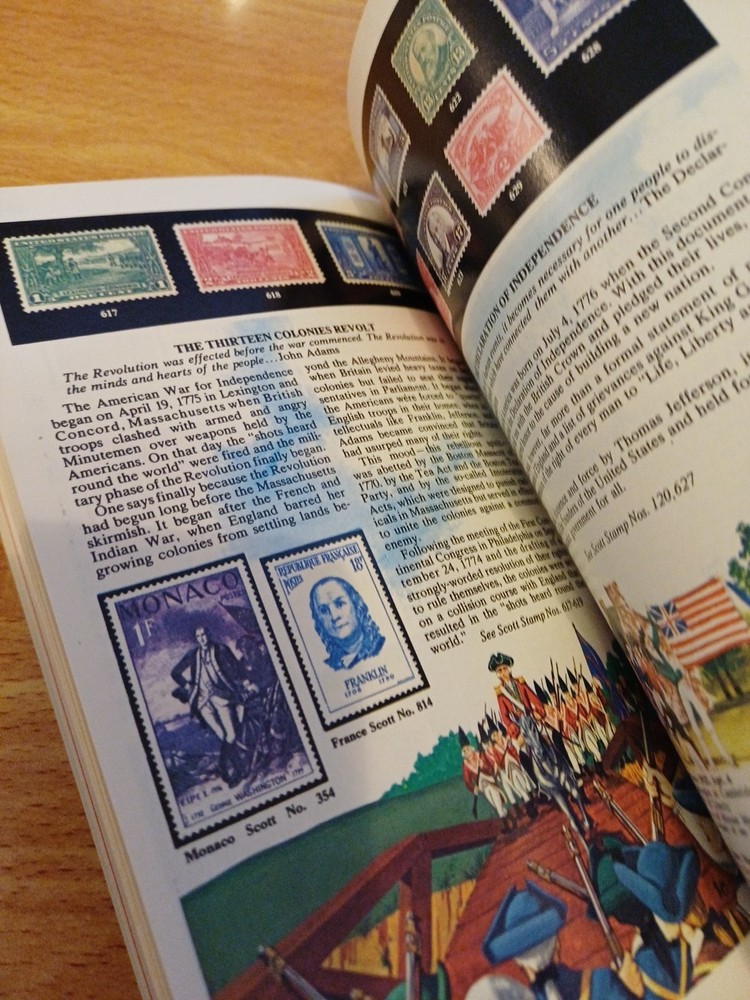 Stamps & Stories 1975 US Postage Stamp Value Book History Told In Stamps BOOK