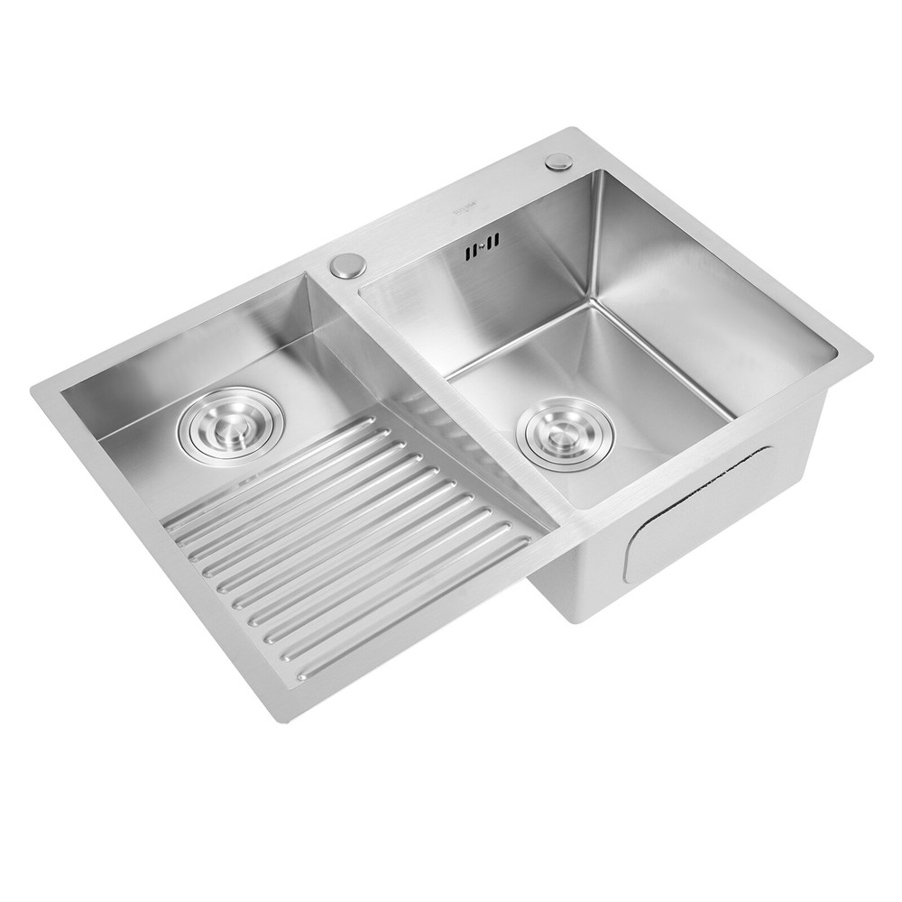 70cm x 48cm Laundry Sink Household Stainless Steel Rectangular Flush Mount Sink